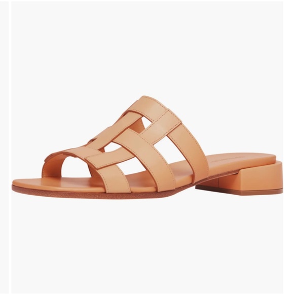 NIB $720 Burberry Lyna Cage Slide Sandal in LIGHT SESAME, Size 36.5 EU / 6.5 US! - Picture 4 of 16